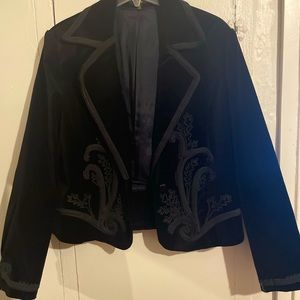 Reba Velvet Suede blazer